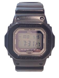 CASIO◆×MHL./ソーラー腕時計/デジタル/ラバー/SLV/BLK/SS