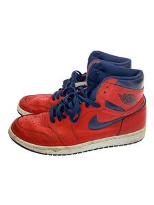 NIKE◆AIR JORDAN 1 RETRO HIGH OG/エアジョーダン1レトロハイ/レッド/27cm