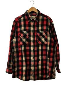 Woolrich◆ネルシャツ/L/-/RED/チェック/ウールリッチ/レッド/赤