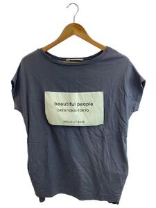 beautiful people◆Tシャツ/36/コットン/GRY/7835310045