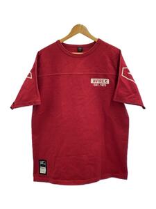 AVIREX◆Tシャツ/L/コットン/RED/無地/6103393