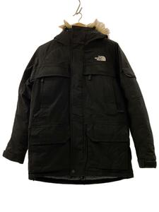 THE NORTH FACE◆MCMURDO PARKA_マクマードパーカ/S/ナイロン/BLK/無地