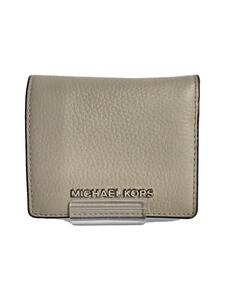 MICHAEL KORS◆2つ折り財布/-/GRY/無地/レディース/35S9STVD2L●