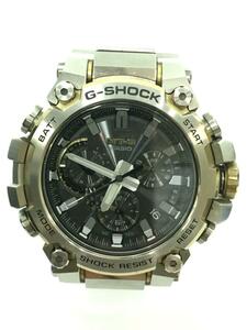 CASIO◆ソーラー腕時計_G-SHOCK/アナログ/ステンレス/BLK/SLV