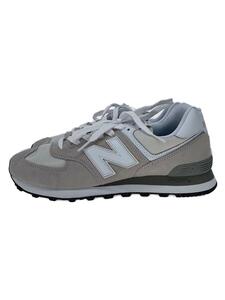 NEW BALANCE◆ML574/ホワイト/27.5cm/GRY/スウェード