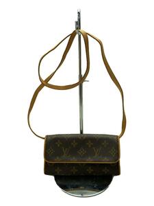 LOUIS VUITTON◆ポシェット・ツインPM_モノグラム・キャンバス_BRW/PVC/BRW/総柄