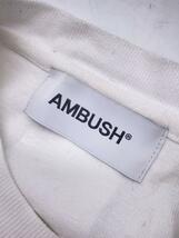 AMBUSH◆アンブッシュ×アマゾンファッション/コラボ長袖Tシャツ/2/コットン/ホワイト/12111731_画像3