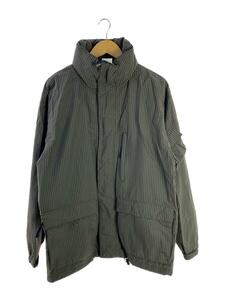 Woolrich◆フーディーナイロンジャケット/XL/ナイロン/GRY/チェック