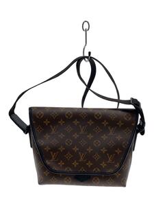 LOUIS VUITTON◆マグネティック・メッセンジャー_モノグラム・マカサー_BRW/PVC/BRW/総柄