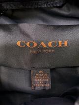 COACH◆ロングダウンジャケット/XS/ナイロン/BLK/無地_画像3