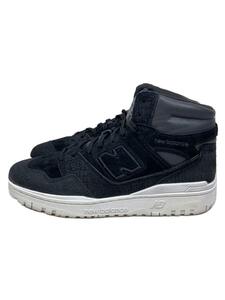 NEW BALANCE◆ハイカットスニーカー/28cm/BLK/レザー/BB650RJW