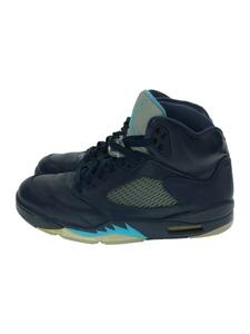 NIKE◆AIR JORDAN 5 RETRO/エアジョーダンレトロ/ネイビー/136027-405/27cm/NVY/レサ