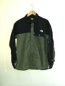 THE NORTH FACE◆L/S NUPTSE SHIRT_ロングスリーブヌプシシャツ/M/ナイロン/KHK