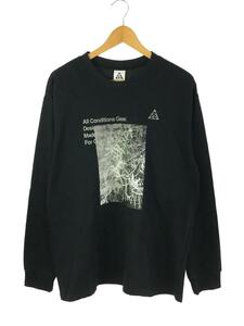 NIKE ACG◆Tシャツ/L/コットン/BLK/FN7319-010