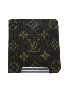 LOUIS VUITTON◆ポルト・ビエ・6カルトクレディ_モノグラム_BRW/PVC/BRW/レディース