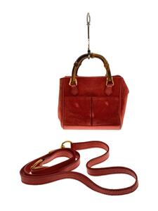 GUCCI◆バンブーハンドル/ミニハンドバッグ/ショルダー2WAY/スウェード/007・1793・0238