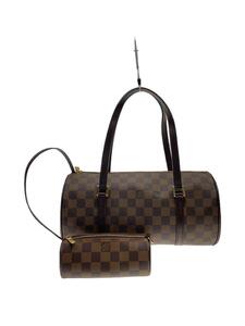 LOUIS VUITTON◆ダミエ パピヨン30/ボストンバッグ/レザー/BRW/チェック/N51303