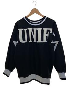 UNIF◆スウェット/XS/コットン/ブラック