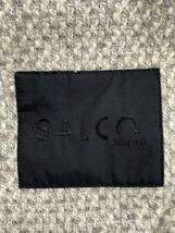 SALCO/リバーシブルツイードコート/ノーカラー/ブラック×グレー_画像3