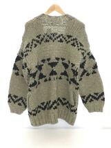 O0u/HANDKNIT CARDIGAN/カーディガン(厚手)/5/ウール/GRY/0u660096NV_画像2