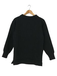 GUERNSEY WOOLLENS◆タートルネック/38/ウール/ブラック/15AW02/イギリス製/メンズ