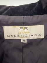 BALENCIAGA◆バレンシアガ/レディース衣料/38/レーヨン/BLK/無地_画像3