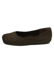 M_◆RAFFIA FLAT シューズ/フラットパンプス/L/BRW