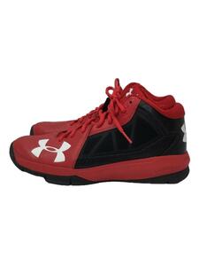 UNDER ARMOUR◆ハイカットスニーカー/26.5cm/RED/1289129-600