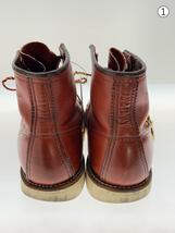 RED WING◆レースアップブーツ/US7.5/BRD/レザー/ソール減り/汚れ有_画像6