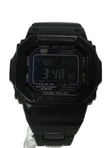 CASIO◆ソーラー腕時計・G-SHOCK/デジタル/ステンレス/BLK/BLK/SS