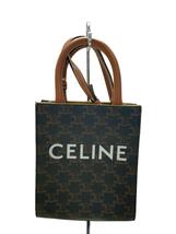 CELINE◆トリオンフ/2WAY/トートバッグ/PVC/BLK_画像1