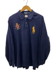 POLO RALPH LAUREN◆ポロシャツ/XL/コットン/NVY