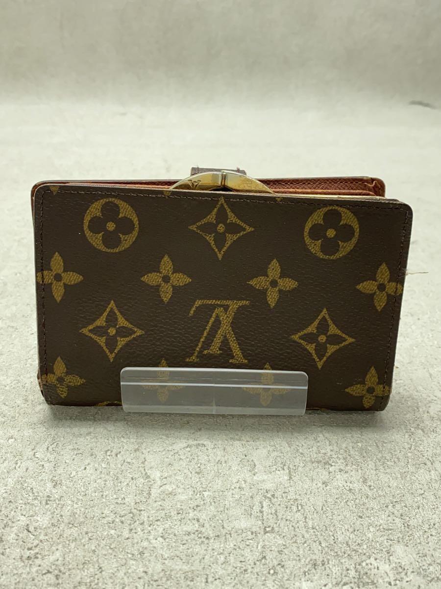 LOUIS VUITTON◆ポルト・モネ・ビエ・ヴィエノワ_モノグラム・キャンバス_BRW/PVC/BRW/レディース LOUIS VUITTON◆ポルト・モネ・ビエ・ヴィエノワ_モノグラム・キャンバス_BRW/PVC/BRW/レディース