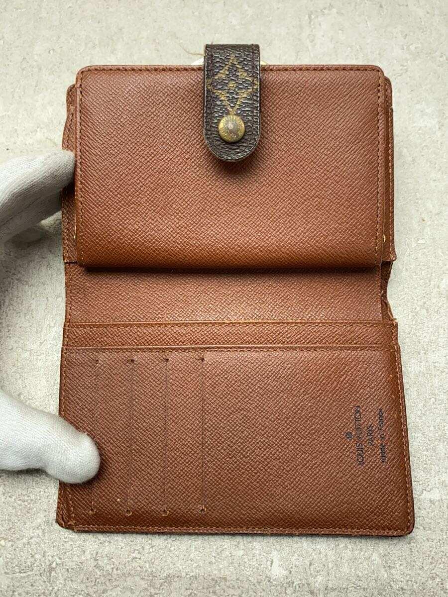 LOUIS VUITTON◆ポルト・モネ・ビエ・ヴィエノワ_モノグラム・キャンバス_BRW/PVC/BRW/レディース LOUIS VUITTON◆ポルト・モネ・ビエ・ヴィエノワ_モノグラム・キャンバス_BRW/PVC/BRW/レディース