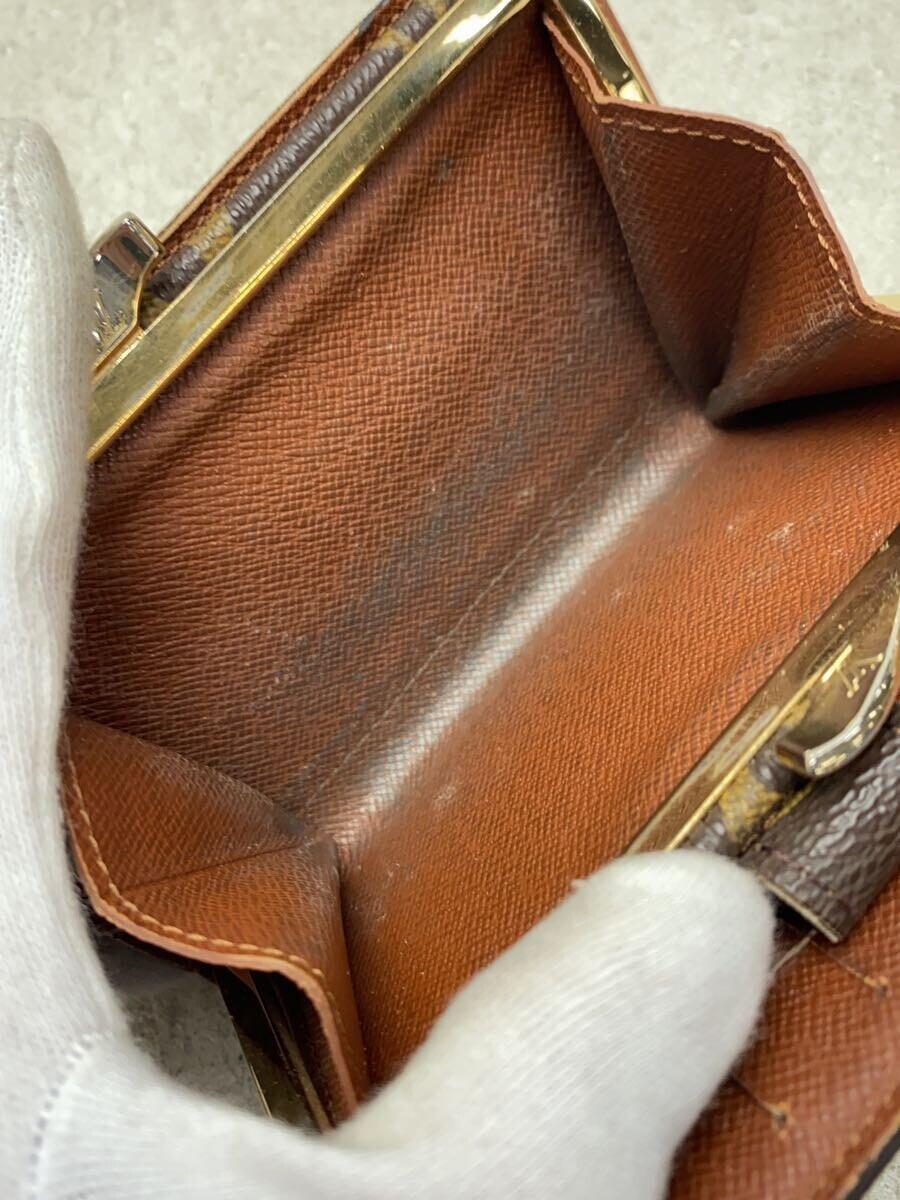 LOUIS VUITTON◆ポルト・モネ・ビエ・ヴィエノワ_モノグラム・キャンバス_BRW/PVC/BRW/レディース LOUIS VUITTON◆ポルト・モネ・ビエ・ヴィエノワ_モノグラム・キャンバス_BRW/PVC/BRW/レディース