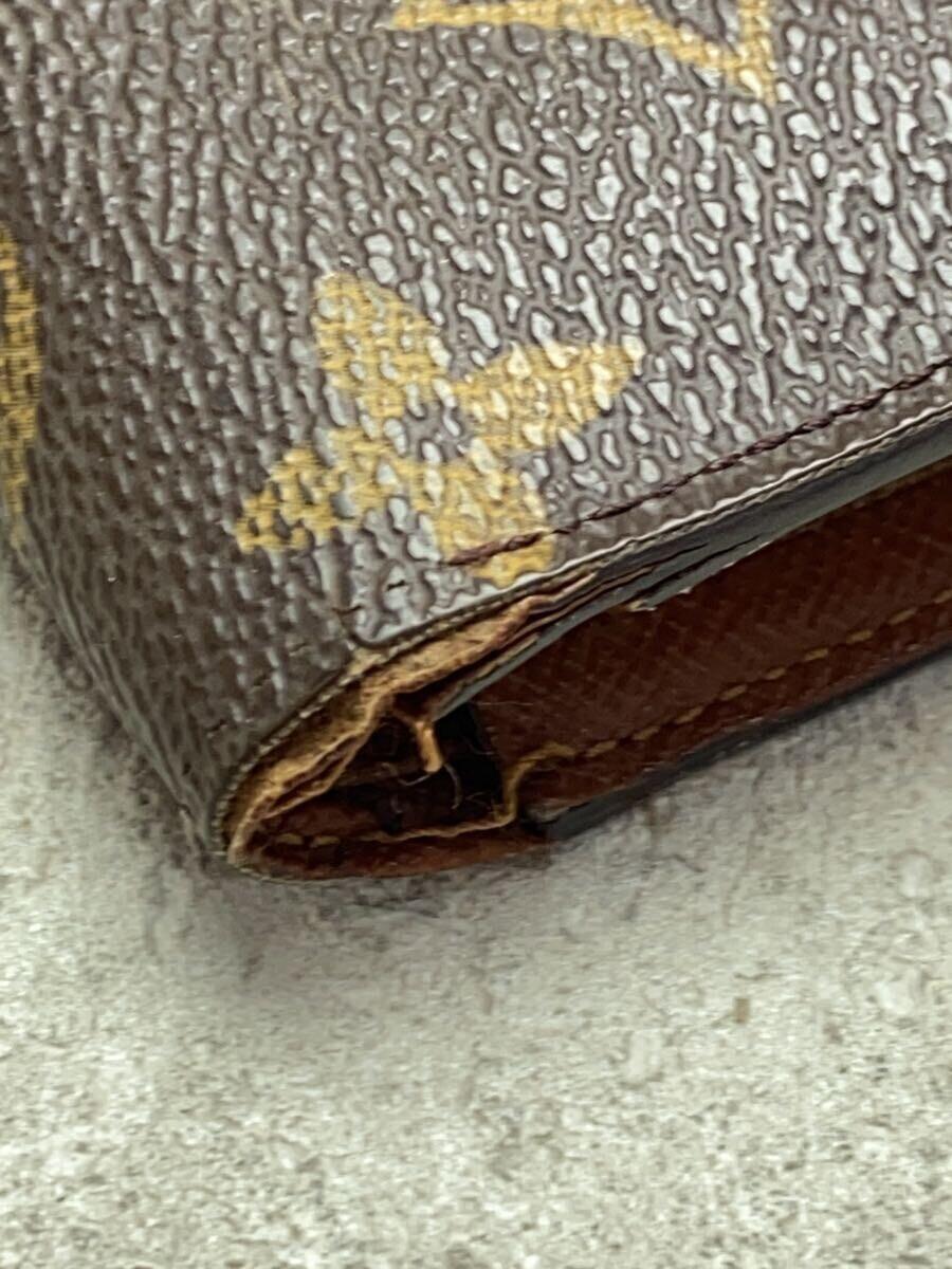 LOUIS VUITTON◆ポルト・モネ・ビエ・ヴィエノワ_モノグラム・キャンバス_BRW/PVC/BRW/レディース LOUIS VUITTON◆ポルト・モネ・ビエ・ヴィエノワ_モノグラム・キャンバス_BRW/PVC/BRW/レディース
