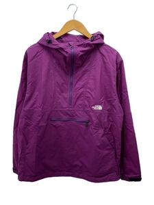 THE NORTH FACE◆COMPACT ANORAK_コンパクトアノラック/L/ナイロン/PUP/パープル/無地