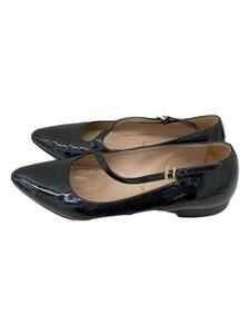 PASCUCCI* strap / Italy made / Flat pumps /37.5/ black /PVC