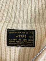 WTAPS◆セーター(厚手)/COMMANDER/SWEATER.WOOL/3/ウール/IVO/162MADT-KNM03_画像3