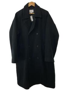 URBAN RESEARCH◆Wool Melton Wcoat/トレンチコート/L/ウール/BLK/UR17-17M009