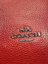 COACH◆ショルダーバッグ/イーディー/レザー/RED/無地/57125_画像5