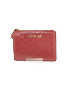 MICHAEL KORS◆カードケース/PVC/RED/レディース/32F1GJ6P1A