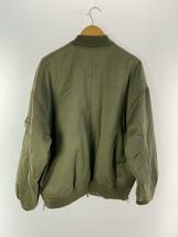 MAISON SPECIAL◆23AW/MA-1 Bomber Jacket/ブルゾン/0/ウール/KHK/11232211204_画像2