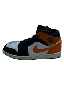 NIKE◆AIR JORDAN 1 MID/エアジョーダン1ミッド/ブラック/554724-058/28cm/BLK