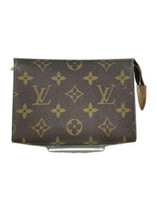 LOUIS VUITTON◆ポッシュ・トワレット15_モノグラム・キャンバス_BRW/PVC/BRW/総柄