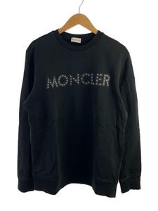 MONCLER◆スタッズロゴスウェット/L/コットン/BLK/H10918G00013 809KR