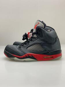 NIKE◆AIR JORDAN 5 RETRO/エアジョーダンレトロ/ブラック/136027-006/27cm/BLK