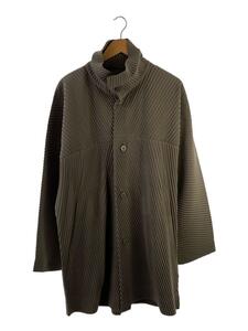 HOMME PLISSE ISSEY MIYAKE◆コート/3/ポリエステル/BEG/HP33JA121