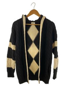 SAINT LAURENT* cardigan ( thick )/XS/ wool /BLK/587043