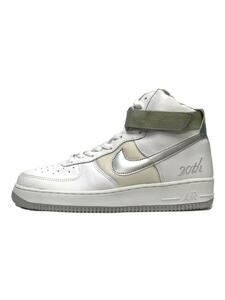 NIKE◆302347-102/AIR FORCE 1 HI L/M/エアフォースハイ/ホワイト/28.5cm/WHT/レザー